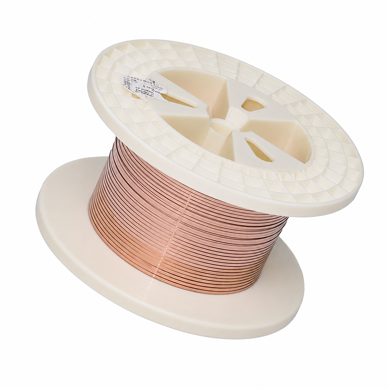 Copper clad aluminum wire spool